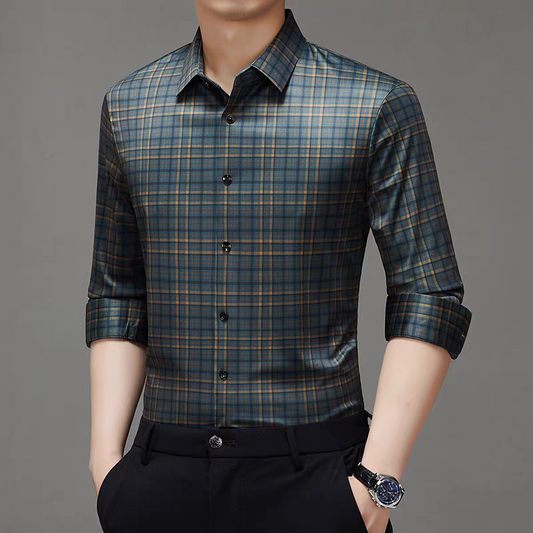 Midnight Aureus Check Shirt