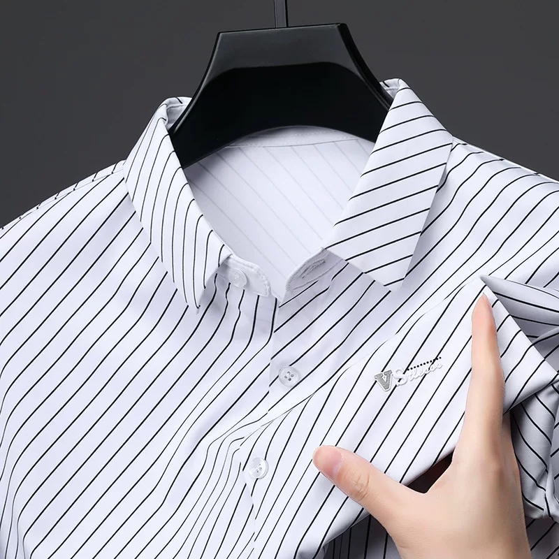 Aether Crest Pinstripe Shirt