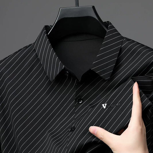 Aether Crest Pinstripe Shirt